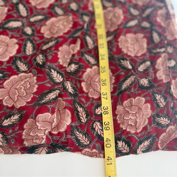 ASOS Women’s Pink and Brown Midi Sundress with Bishop‎ Sleeves Size 2 - Picture 10 of 11